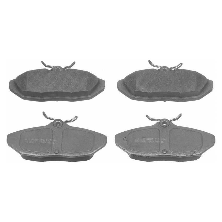 Wagner Brake MX708 ThermoQuiet Semi-Metallic Disc Brake Pad Set