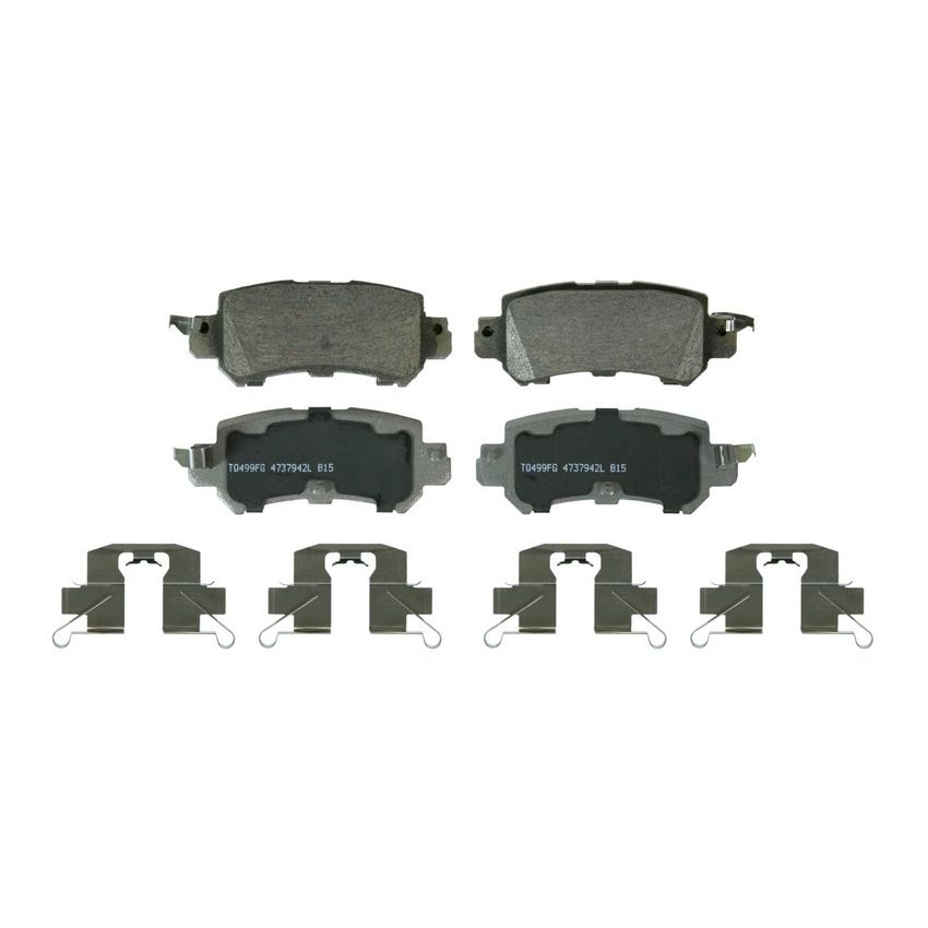 Wagner Brake QC1624 ThermoQuiet Ceramic Disc Brake Pad Set