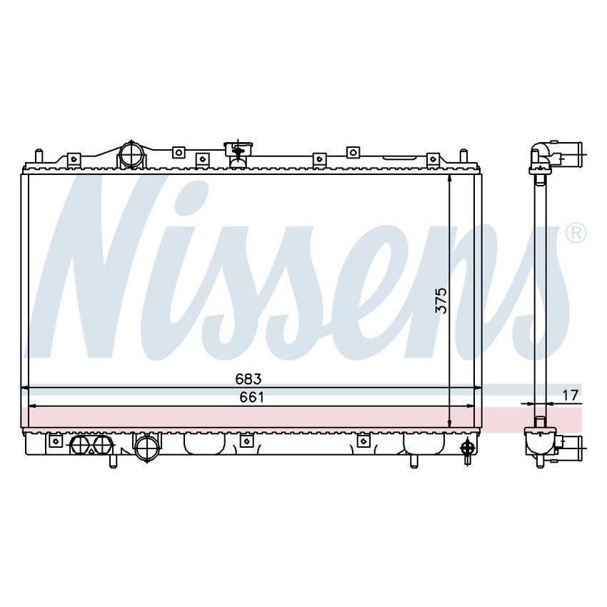 NISSENS 628591 Radiator