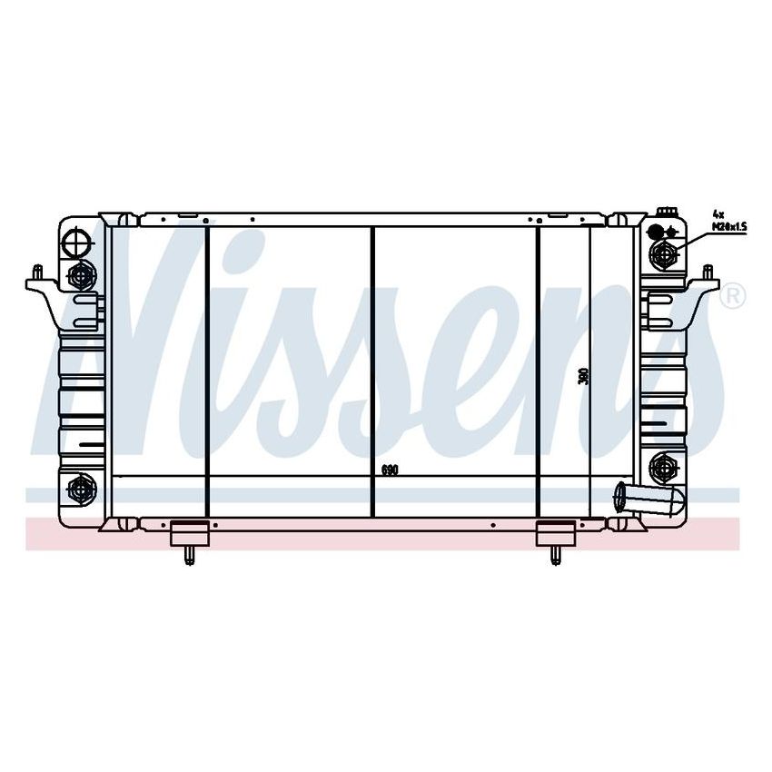 NISSENS 64029 Radiator w/Integrated Transmission Oil Cooler