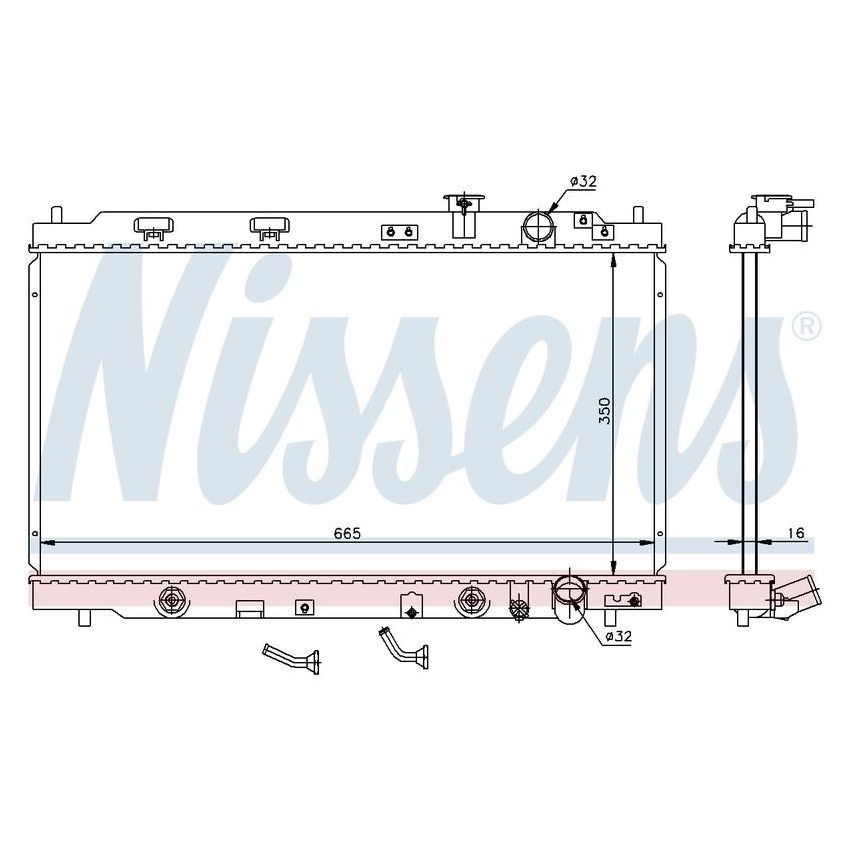 NISSENS 640941 Radiator