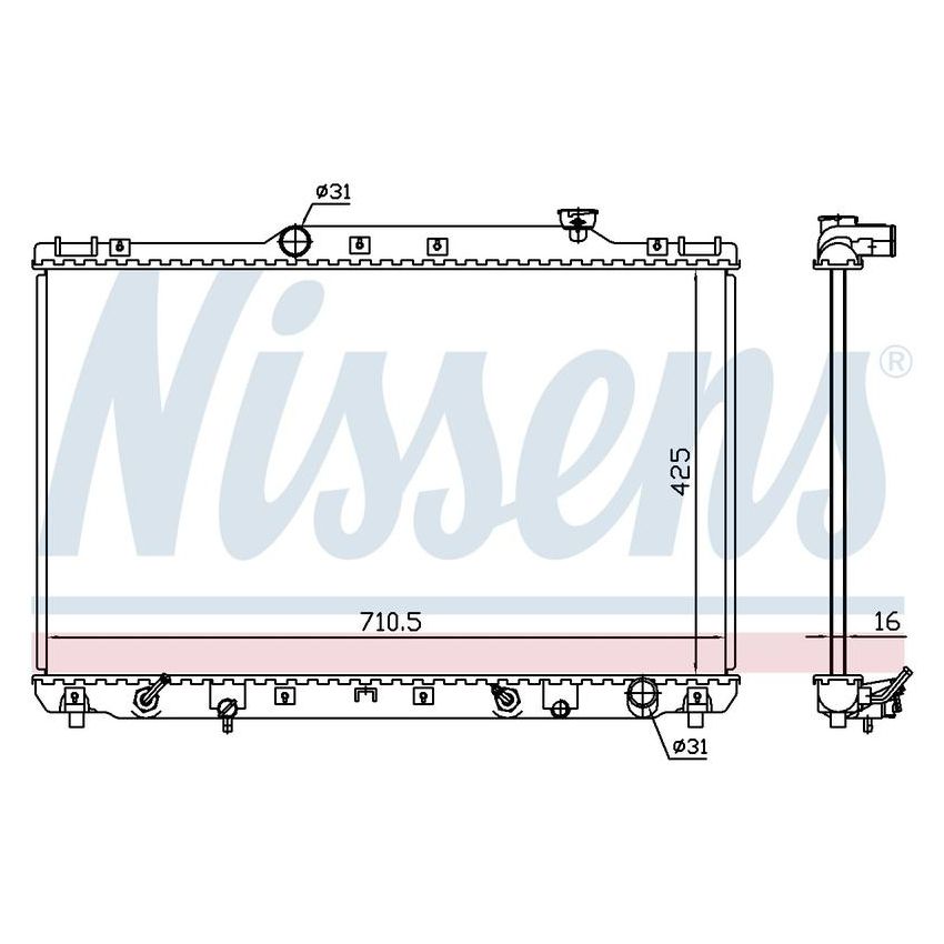 NISSENS 647681 Radiator