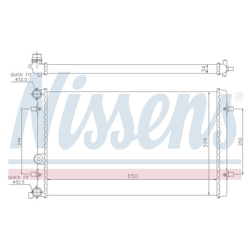 NISSENS 65011 Radiator
