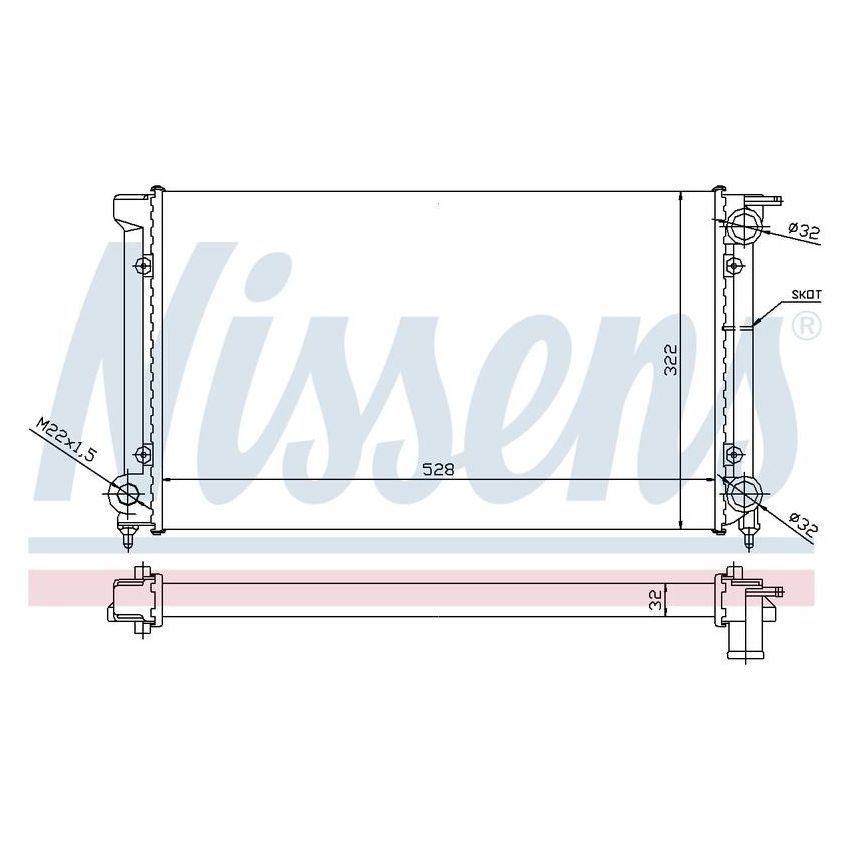 NISSENS 651511 Radiator