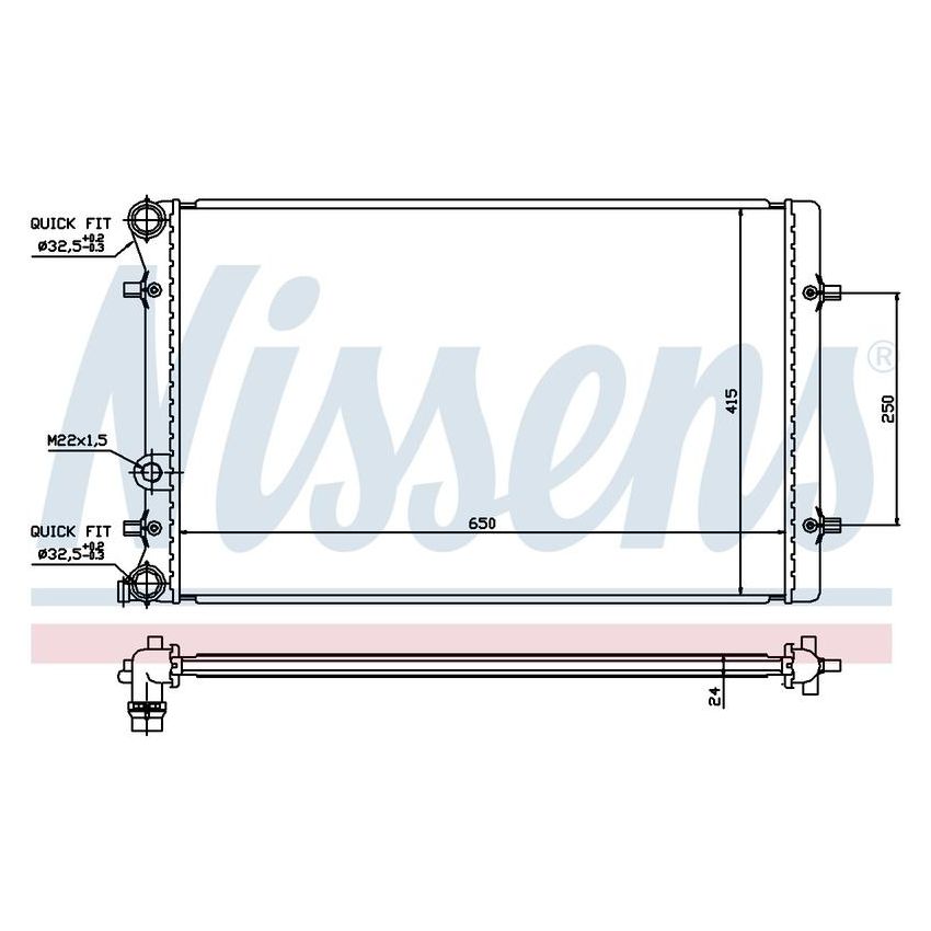 NISSENS 652011 Radiator