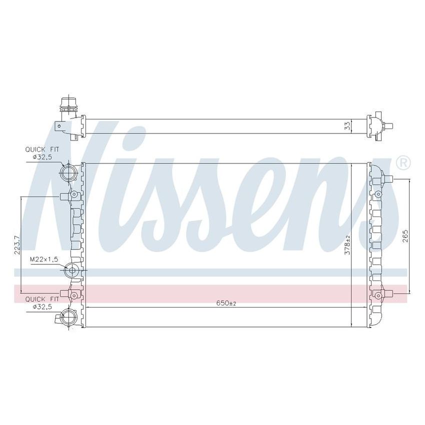 NISSENS 65228 Radiator