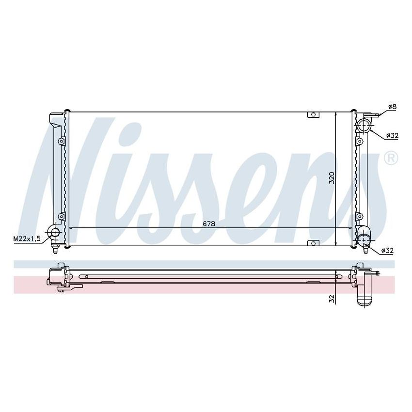 NISSENS 652621 Radiator