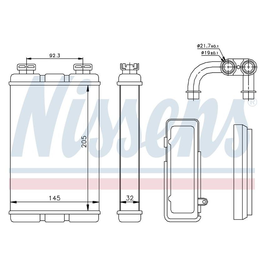 NISSENS 70520 HVAC Heater Core
