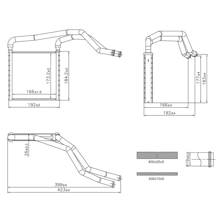 NISSENS 707298 HVAC Heater Core