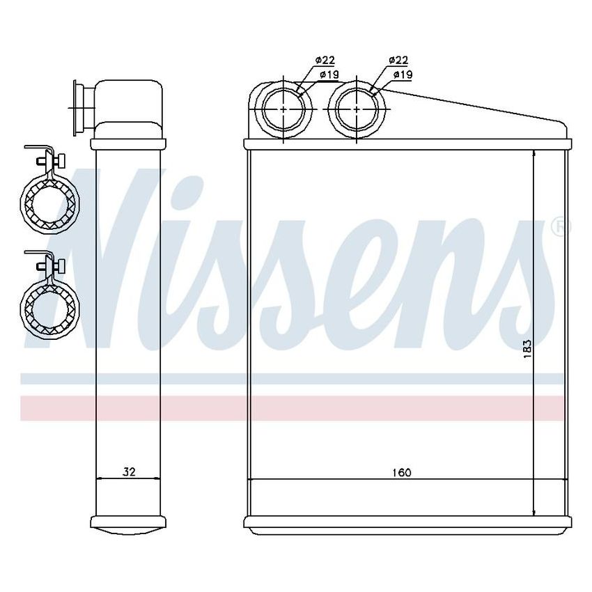 NISSENS 70807 HVAC Heater Core