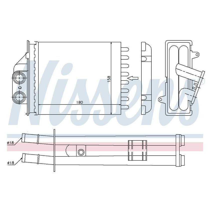 NISSENS 71453 HVAC Heater Core