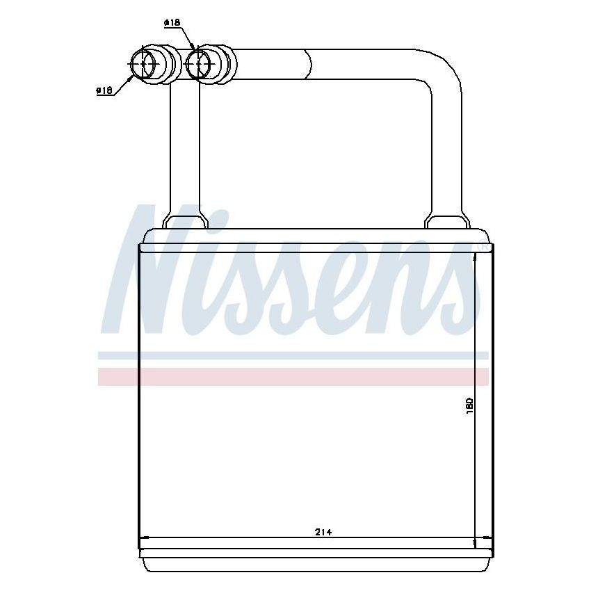 NISSENS 72029 HVAC Heater Core