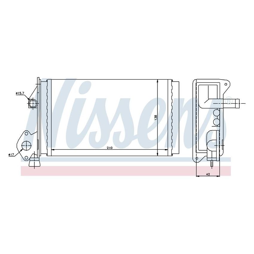 NISSENS 73964 HVAC Heater Core