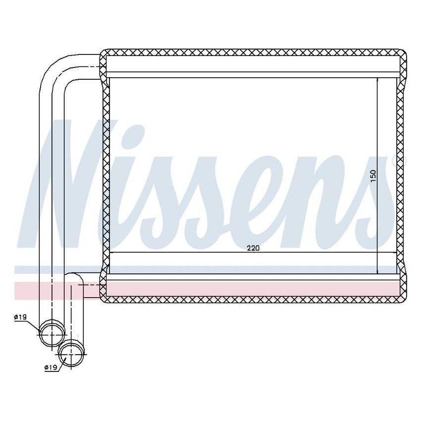 NISSENS 77527 HVAC Heater Core