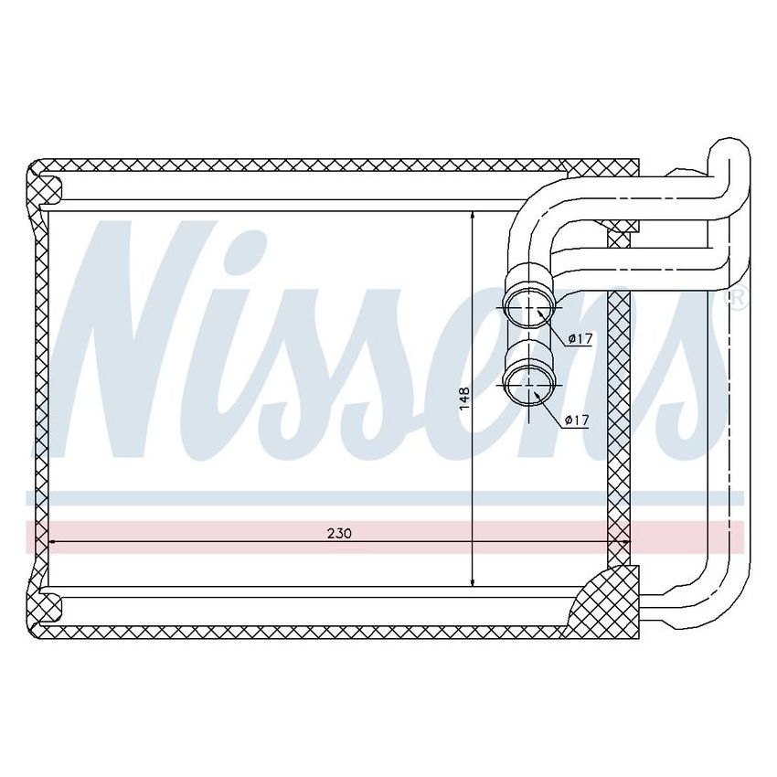 NISSENS 77622 HVAC Heater Core