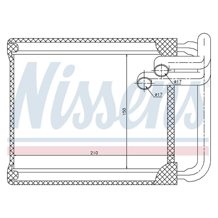 NISSENS 77632 HVAC Heater Core