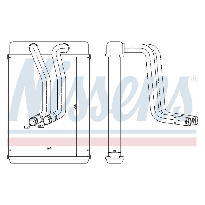 NISSENS 77634 HVAC Heater Core
