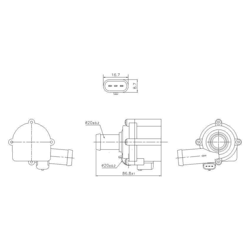 NISSENS 832152 Auxiliary Water Pump