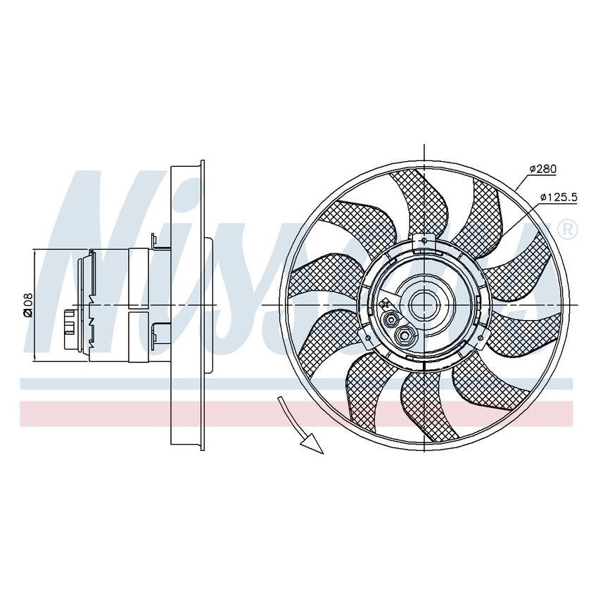 NISSENS 85619 Engine Cooling Fan