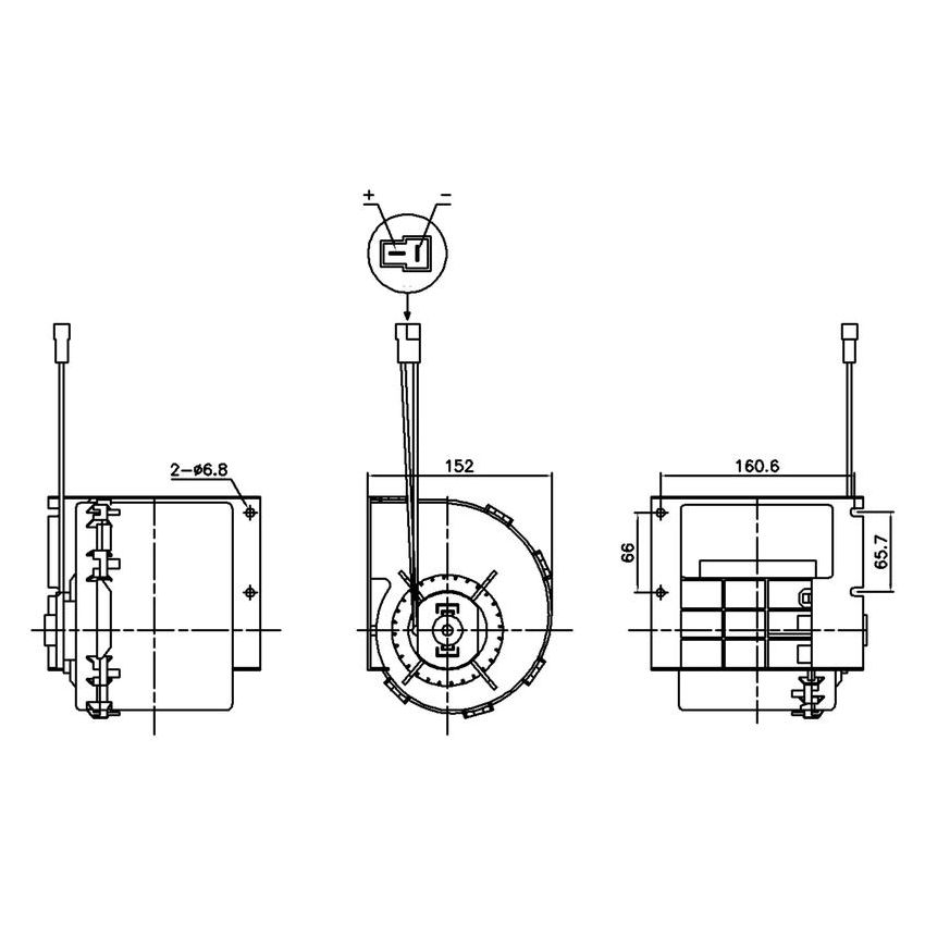 NISSENS 87613 HVAC Blower Motor Assembly