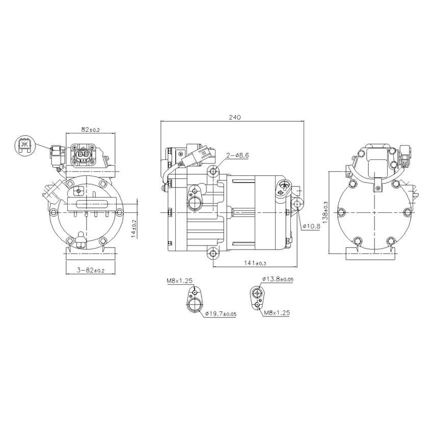 NISSENS 891022 Air Conditioning Compressor