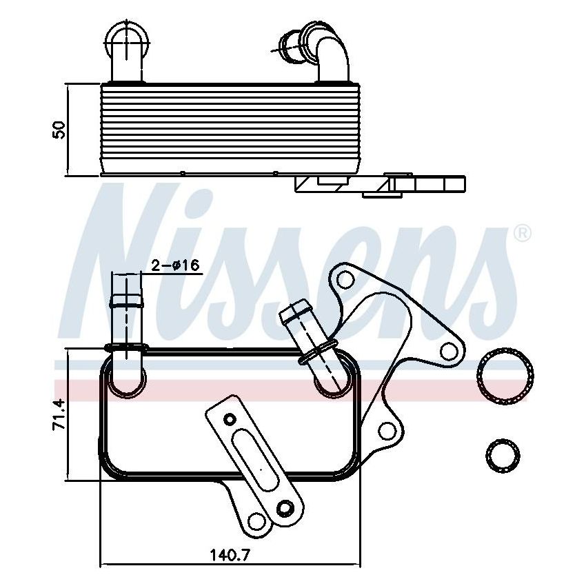 NISSENS 91129 Automatic Transmission Oil Cooler