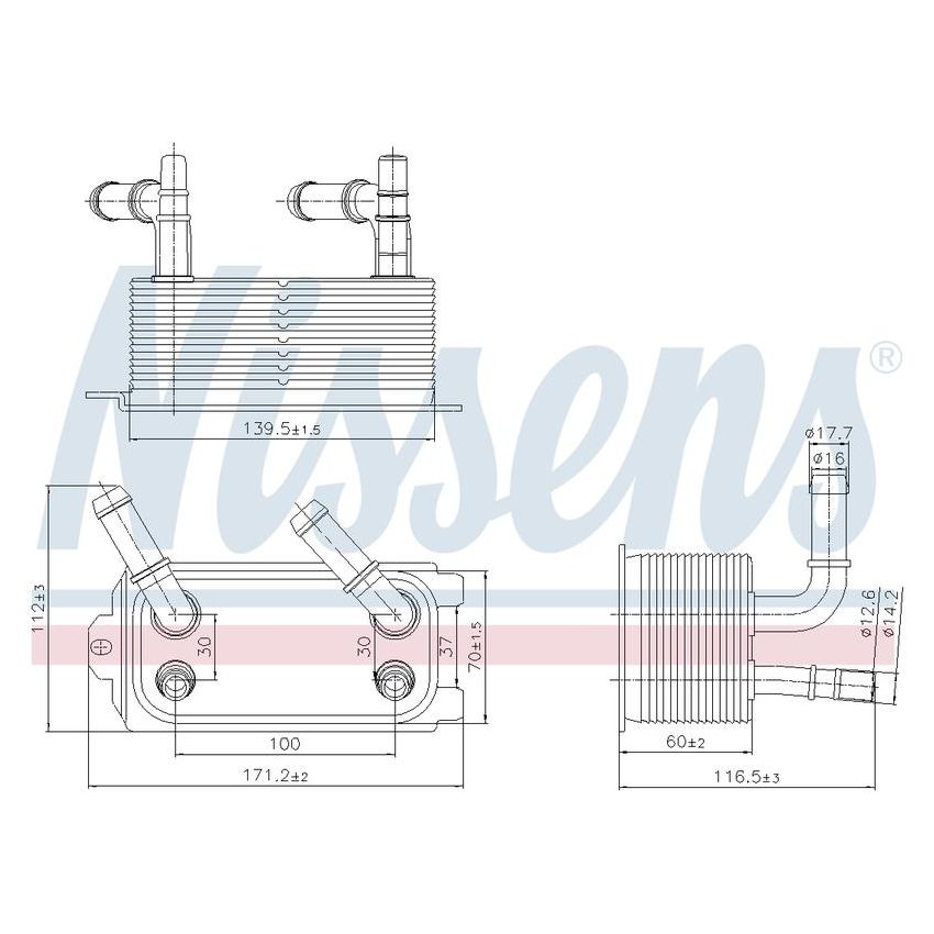 NISSENS 91300 Automatic Transmission Oil Cooler