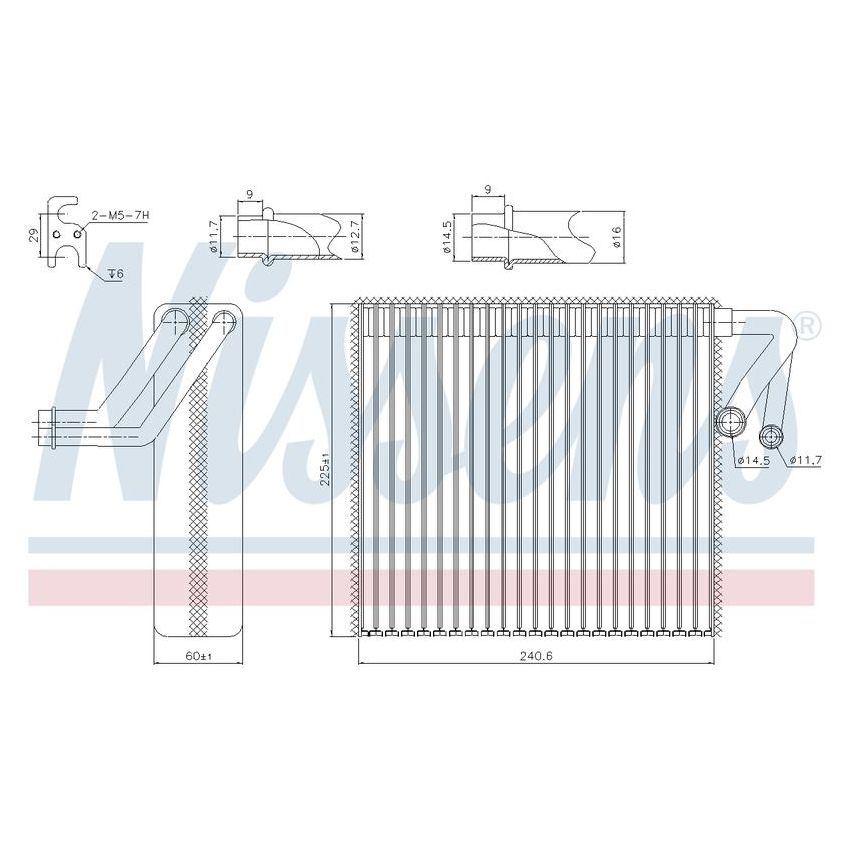 NISSENS 92348 Air Conditioning Evaporator Core