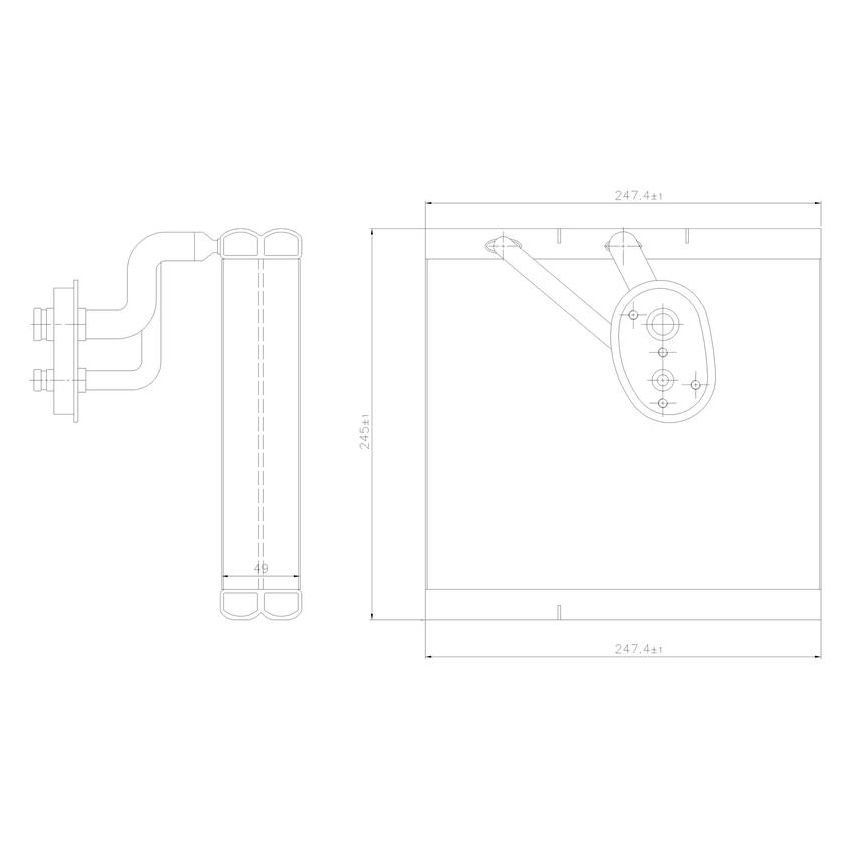 NISSENS 92388 Air Conditioning Evaporator Core