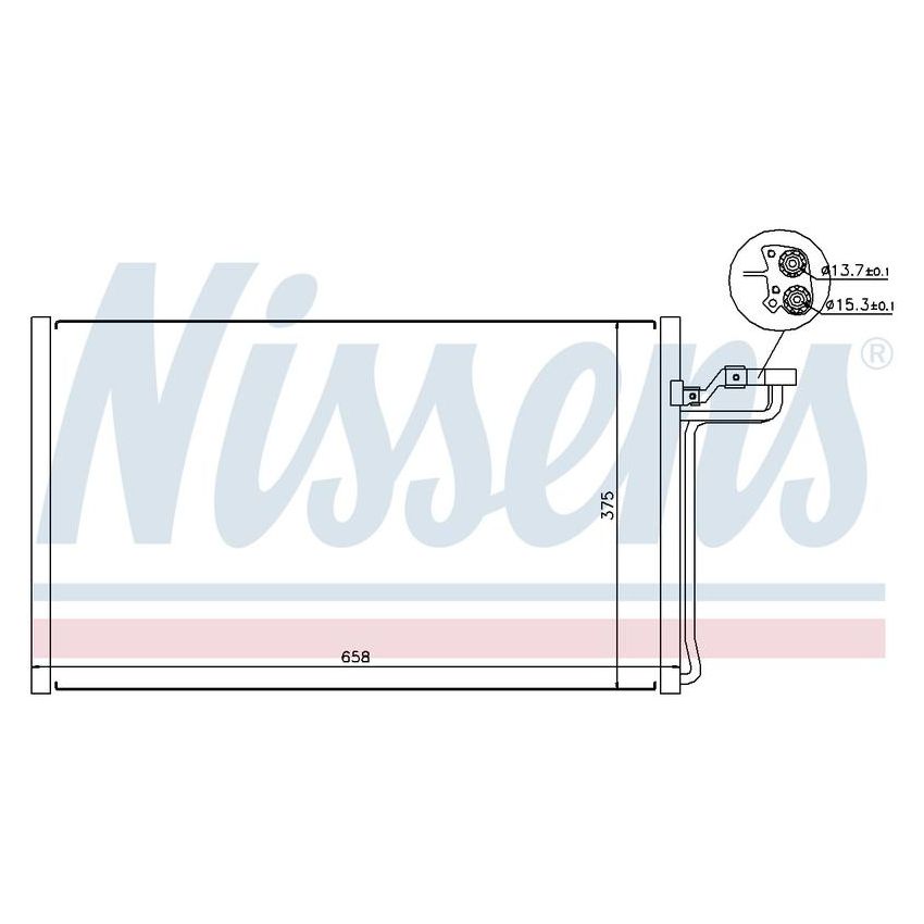 NISSENS 940220 Air Conditioning Condenser