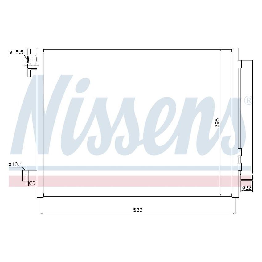 NISSENS 940321 Air Conditioning Condenser/Receiver Drier Assembly