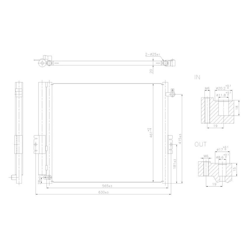 NISSENS 940847 Air Conditioning Condenser/Receiver Drier Assembly