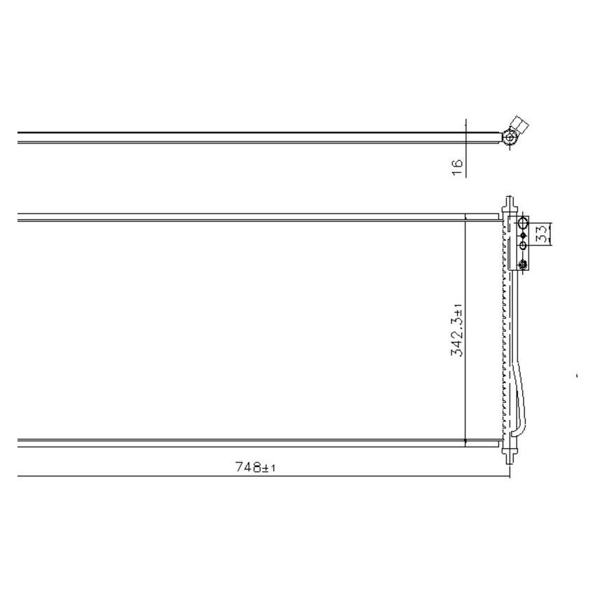 NISSENS 940911 Air Conditioning Condenser/Receiver Drier Assembly