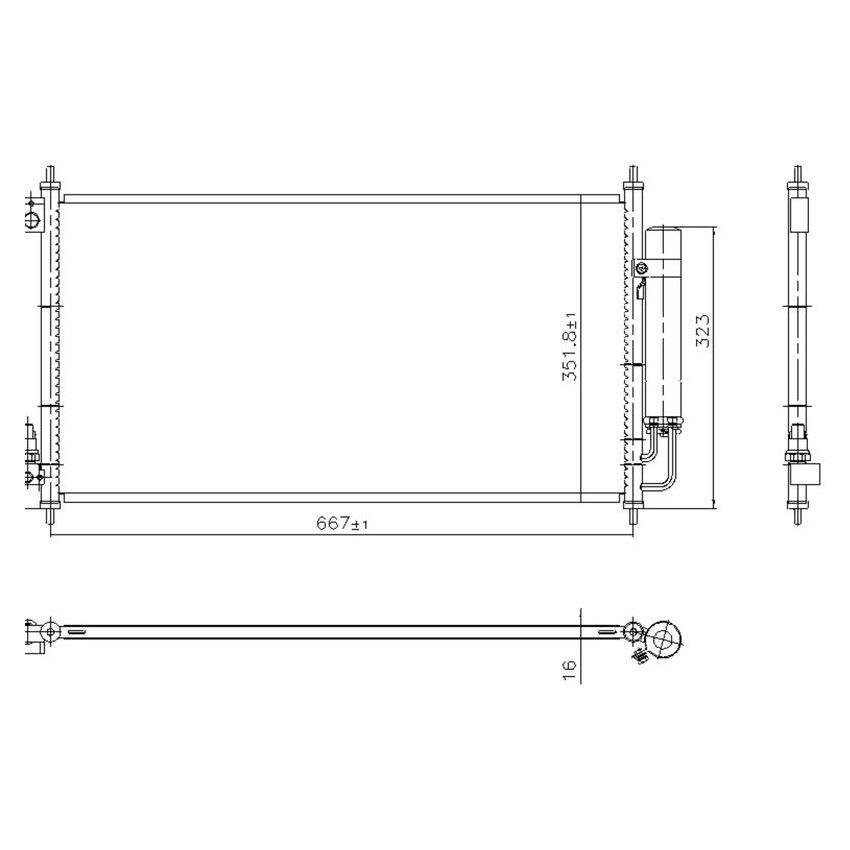 NISSENS 940927 Air Conditioning Condenser