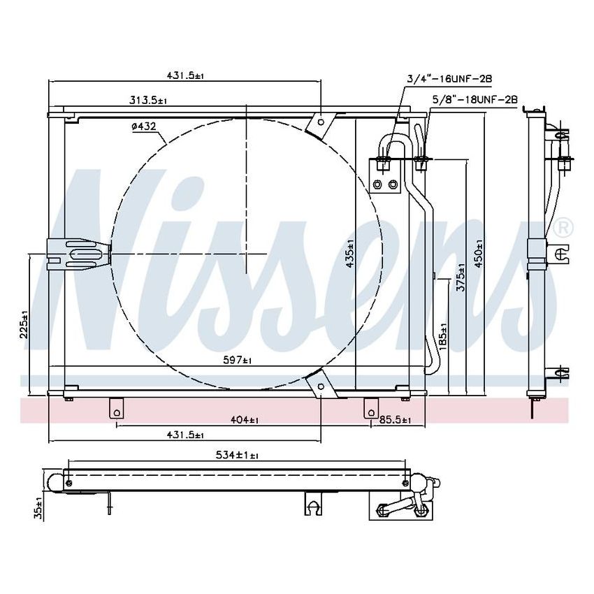 NISSENS 94158 Air Conditioning Condenser