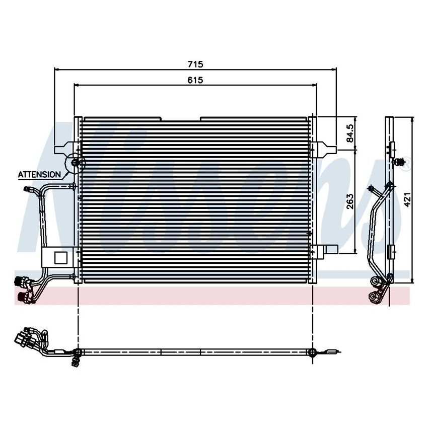 NISSENS 94207 Air Conditioning Condenser