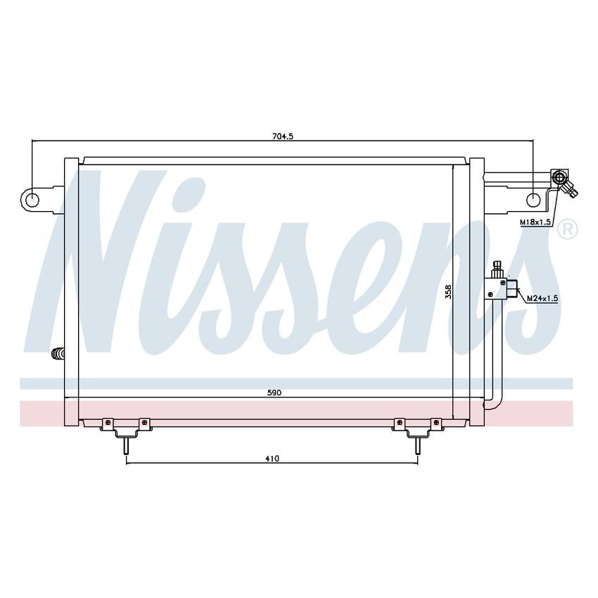 NISSENS 94213 Air Conditioning Condenser