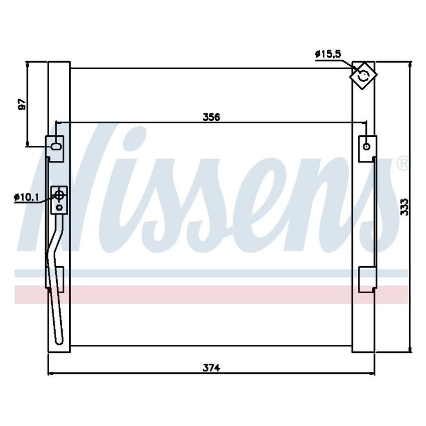 NISSENS 94289 Air Conditioning Condenser