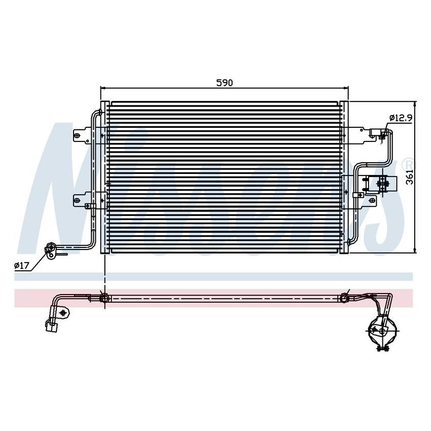 NISSENS 94310 Air Conditioning Condenser