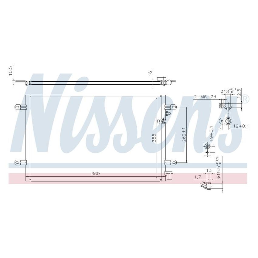 NISSENS 94695 Air Conditioning Condenser