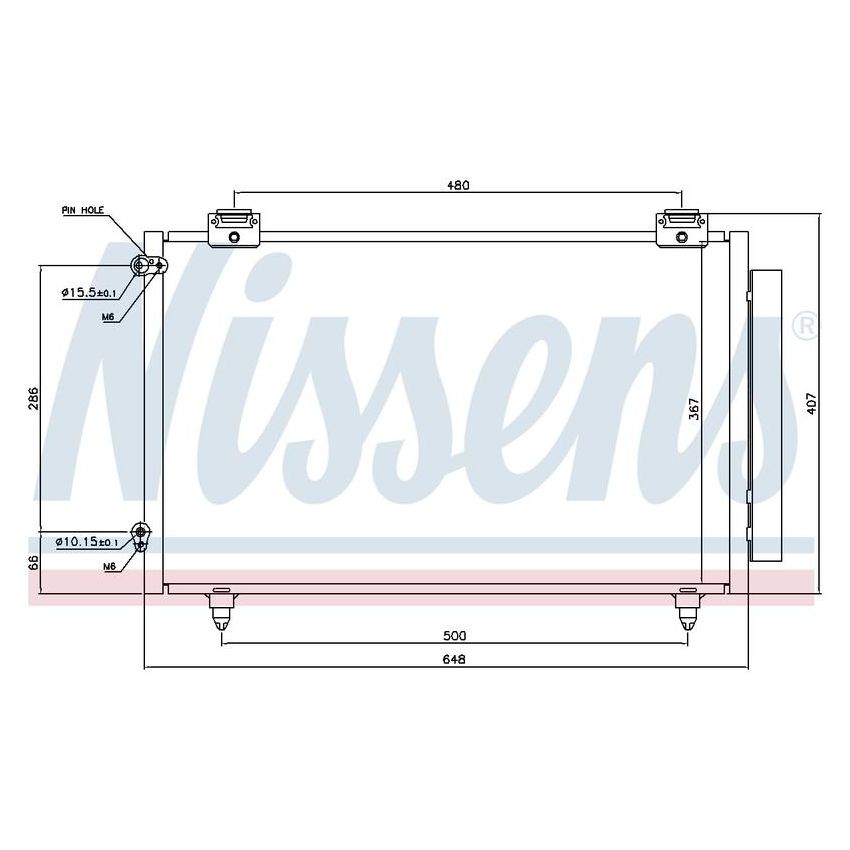 NISSENS 94719 Air Conditioning Condenser/Receiver Drier Assembly
