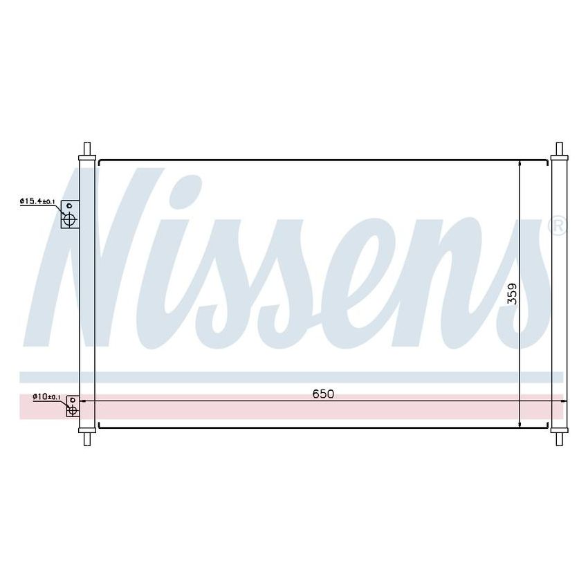 NISSENS 94771 Air Conditioning Condenser