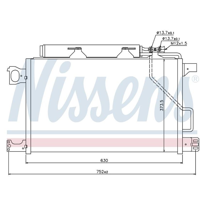 NISSENS 94794 Air Conditioning Condenser/Receiver Drier Assembly