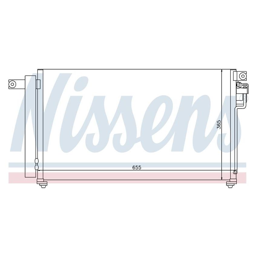 NISSENS 94814 Air Conditioning Condenser/Receiver Drier Assembly