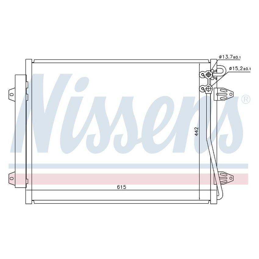 NISSENS 94832 Air Conditioning Condenser/Receiver Drier Assembly