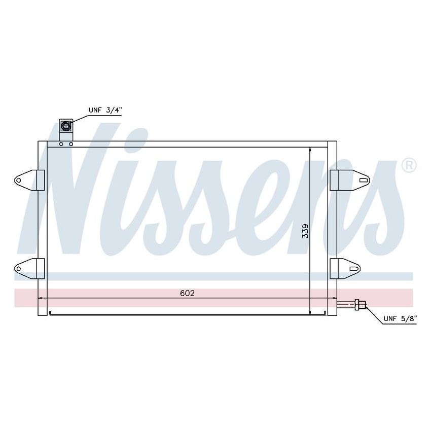 NISSENS 94905 Air Conditioning Condenser