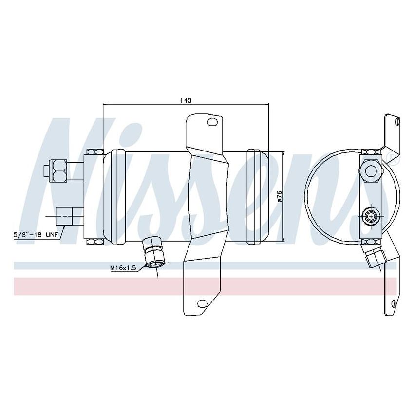 NISSENS 95049 Air Conditioning Receiver Drier