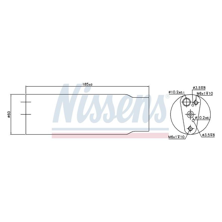 NISSENS 95170 Air Conditioning Receiver Drier