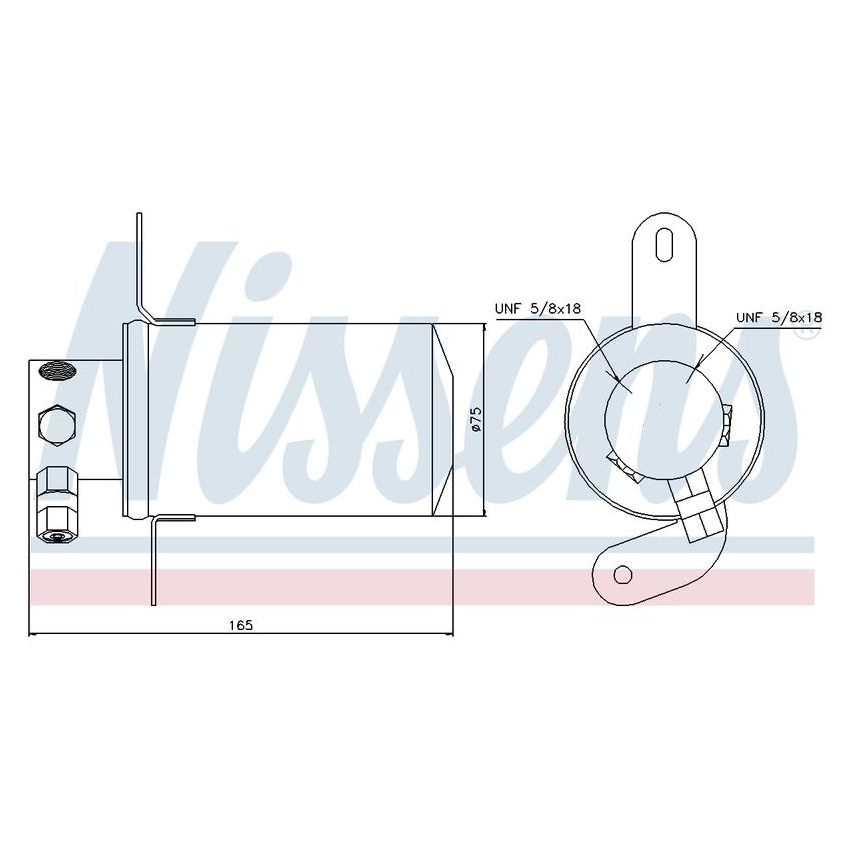NISSENS 95228 A/C Receiver Drier/Accumulator