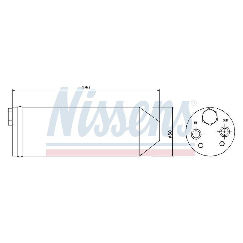 NISSENS 95256 Air Conditioning Receiver Drier